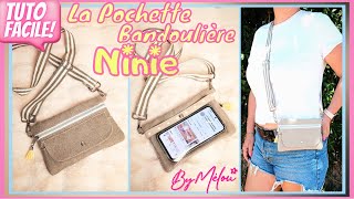 🎀 TUTO DIY FACILE 🎀 Coudre La Pochette Bandoulière Tactile NINIE 🥰 [upl. by Naginnarb]