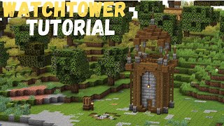 How to Build Simple Watchtower in Minecraft [upl. by Eirrac]