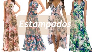 COMO USAR VESTIDO LONGO ESTAMPADO ValTorquim [upl. by Isac]