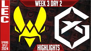 VIT vs GX Highlights  LEC Spring 2024 W3D2  Team Vitality vs GiantX [upl. by Conard]