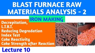 Blast Furnace Raw Materials High Temp Analysisहिंदी [upl. by Pallas]