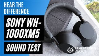 Sony WH1000XM5 Sound Quality Test  HeadphonesAddict [upl. by Adair403]