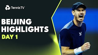 Murray amp De Minaur Epic Davidovich Fokina amp More  Beijing Highlights Day 1 [upl. by Rexer451]