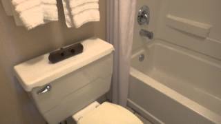 Bathroom Tour Kohler Toilet Days Inn [upl. by Garcon]