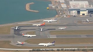 Best Plane Spotting Location Hong Kong Airport with Air Traffic Control [upl. by Euv868]