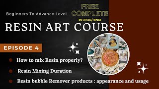 Resin Art Course  Episode 4  Beginners to Advance Level [upl. by Nylidam]