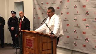 Urban Meyer press conference after Ohio State’s win over Illinois [upl. by Nerhe]