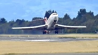 Overloaded Plane Loses Height After Takeoff [upl. by Sanchez]