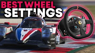 Le Mans Ultimate Wheel Settings for Thrustmaster and Logitech Wheels [upl. by Aerdnahs792]