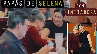 Papás de Selena Quintanilla con imitadora MOMENTO MEMORABLE [upl. by Irtemed]