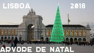 Árvore de Natal em Lisboa DRONE Christmass Tree Lisbon 2018 [upl. by Atnohsal]