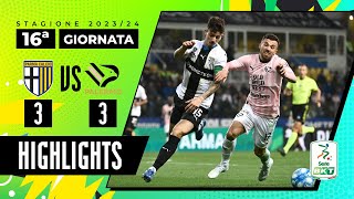 Parma vs Palermo 33  Partita pazzesca allo stadio Tardini  HIGHLIGHTS SERIE BKT 2023  2024 [upl. by Hgielar824]