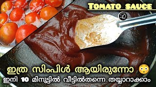 Tomato sauce ഇനി 10 മിനുട്ടിൽ വീട്ടിൽതന്നെ  tomato sauce recipe  d4deva [upl. by Ogata559]