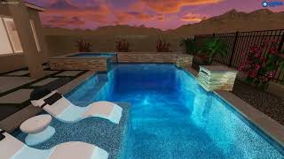 Boisselle Backyard Oasis Thunderbird Pools and Spas ThunderScapes [upl. by Baird]