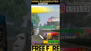 Which Free Fire Youtuber ✨ Eliminates Raistar 🗿😳 trending freefire totalgaming Free Fire Tech [upl. by Knick]