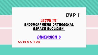 groupe orthogonal dun espace euclidien de dimension 3 [upl. by Norad]