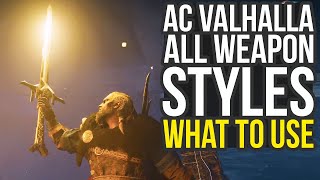 Assassins Creed Valhalla Gameplay  All Weapon Styles amp What To Use AC Valhalla Gameplay [upl. by Pik]