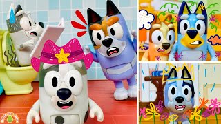 BLUEY Faceytalk  Learn How To Share  Lessons For Kids  Pretend Play with Bluey Toys [upl. by Chemash216]