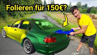 BILLIGSTE FOLIERUNG DEUTSCHLANDS  E46 für unter 150€ Foliert Part2 [upl. by Clevie]