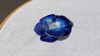 Stumpwork Embroidery Flowers 3D embroidery designs Hand Embroidery ideas Cute small embroidery [upl. by Timus]