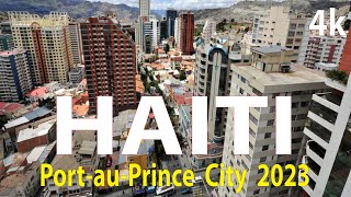 PortauPrince City  Haiti 4K By Drone 2023 [upl. by Yoong503]