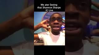 Shannon Sharpe accidentally went live on IG while getting freaky 😭😭 [upl. by Nesnar989]