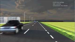 Animation of road designs with Bentley MicroStation V8i SelectSERIES 3 [upl. by Akeirahs31]