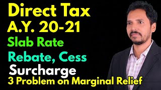 1 Direct Tax Basic concepts  PY 1920AY2021 Slab rate Rebate Surcharge  Marginal Relief [upl. by Sparkie]