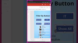 Power Apps Filter a Gallery By Button powerapps canvasapps microsoftpowerapps [upl. by Aneloj]