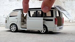 Unboxing of Toyota Hiace 132 Miniature Diecast Model  Adult Hobbies [upl. by Lebbie]