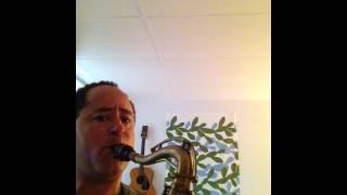 30s Elkhart tenor sax with Brilhart Hard rubber piece demo for Reverb [upl. by Morty]