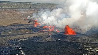 Vulcão Kilauea voltou ao ativo em lume brando [upl. by Mou]