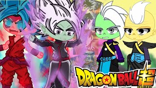 Zamasu and Gowasu react to Goku Black Goku and Zamasu fusion [upl. by Korb731]