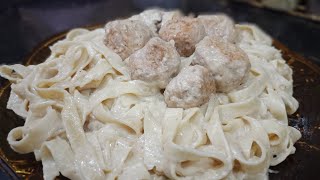 وصفة tagliatelles sauce blanche بنة روعة ما تندموش عليها 😍😍 [upl. by Lenra]