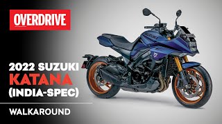 2022 Suzuki Katana Indiaspec walkaround review features explained  OVERDRIVE [upl. by Imogen214]