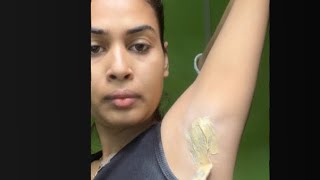 How To Do Waxing At Home  Underarm wax  wax at home [upl. by Yumuk]