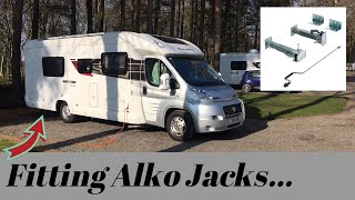 Fitting Alko Stabilisers To Motorhome [upl. by Lawlor]