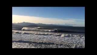 Homer Alaska Winter Surfers [upl. by Atinuhs]