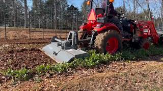 Garden Prep Dirt Work with Kioti Tractor and Titan Tiller [upl. by Moureaux788]