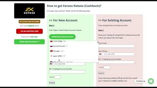 Exness Rebate  Cashback Service \u00100  How to Claim [upl. by Ayekin]