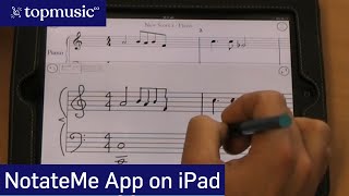 NotateMe for iPad Music Notation App Demonstration [upl. by Sutniuq]