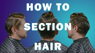 Sectioning Hair Making every cut Easy  Tutorial [upl. by Perrin]