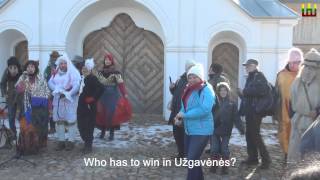 Užgavėnės festival in Lithuania  Lithuania in English [upl. by Naanac12]