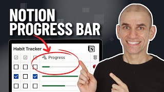 How to add PROGRESS BARS in Notion no complex formulas required [upl. by Yhpos]