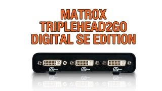 Matrox TripleHead2Go Digital SE External MultiDisplay Adapter [upl. by Aleris]