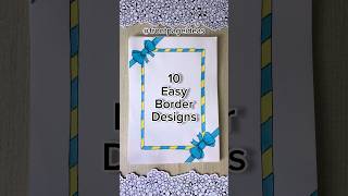 10 Easy front page design for school projects and idea note journals  Aesthetic Girl shorts howto [upl. by Hermy]