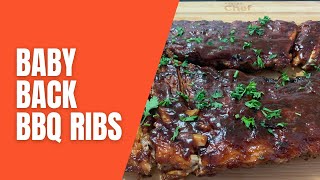 How to cook baby back bbq ribs in restaurants [upl. by Nairod]