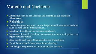 Eine Stadt erkunden Thema B2 German Sprechen Teil 1 Vortrag halten [upl. by Solram]