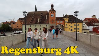 Regensburg Germany Walking tour 4K [upl. by Wojcik]