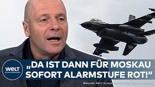 UKRAINE KRIEG F16 Kampfflugzeuge und Marschflugkörper quotDa ist in Moskau Alarmstufe rotquot [upl. by Anitreb67]